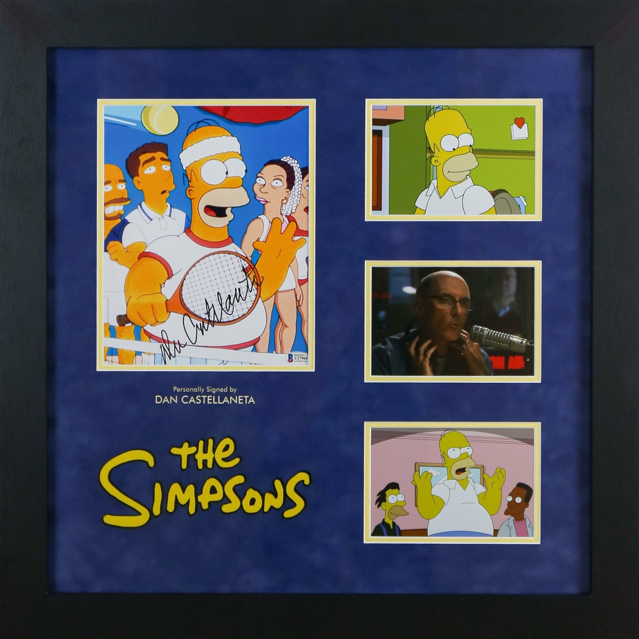 Dan Castellaneta Signed Simpsons 10x12 Photograph Framed Display - Memorabilia Framers Shop